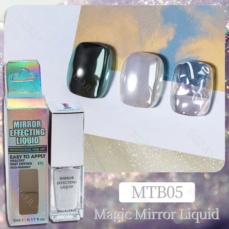BOJUN MTB05 | Mirror White Pearl Moonlight Aurora Effect Liquid Chrome Powder 5ml